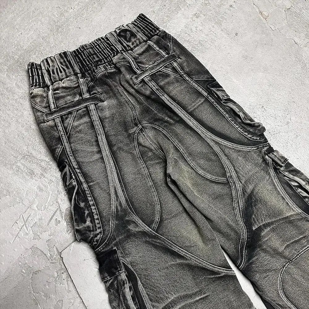 Japanese Brand × Vintage faded y2k hiphop baggy cargo pants Size US 31 - 2 Thumbnail