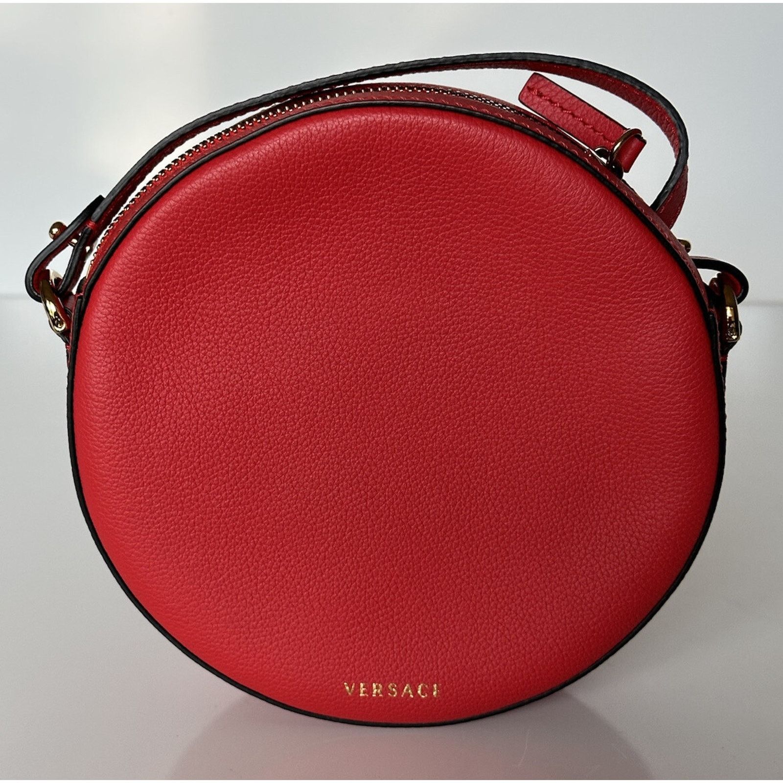 Versace Versace Medusa Head Leather Round Red Crossbody Bag DBFI050 Size ONE SIZE - 7 Thumbnail