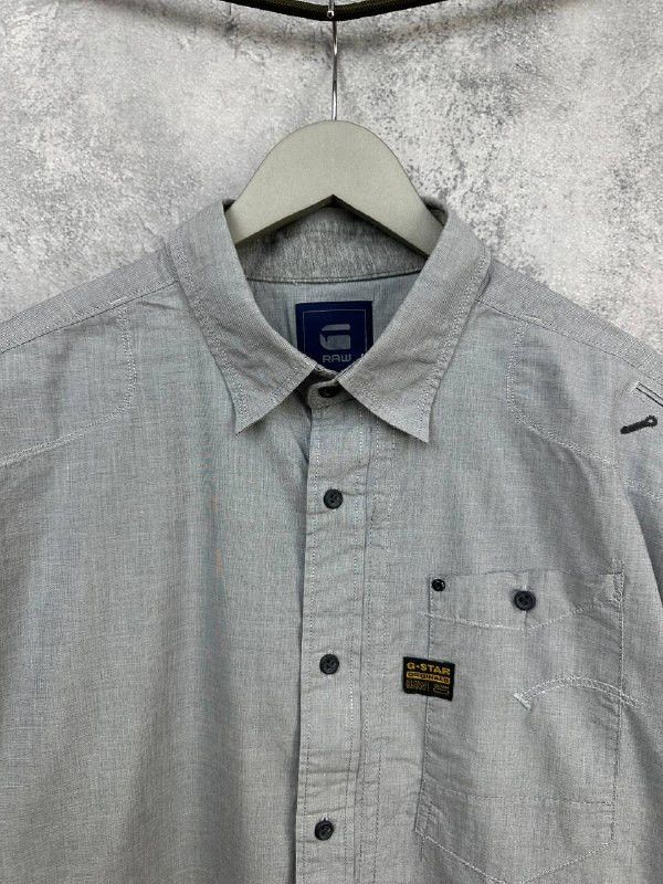 G-Star G-Star RAW Radar Zip Shirt Utility Button Up Cotton Stretch Size US XXL / EU 58 / 5 - 4 Thumbnail