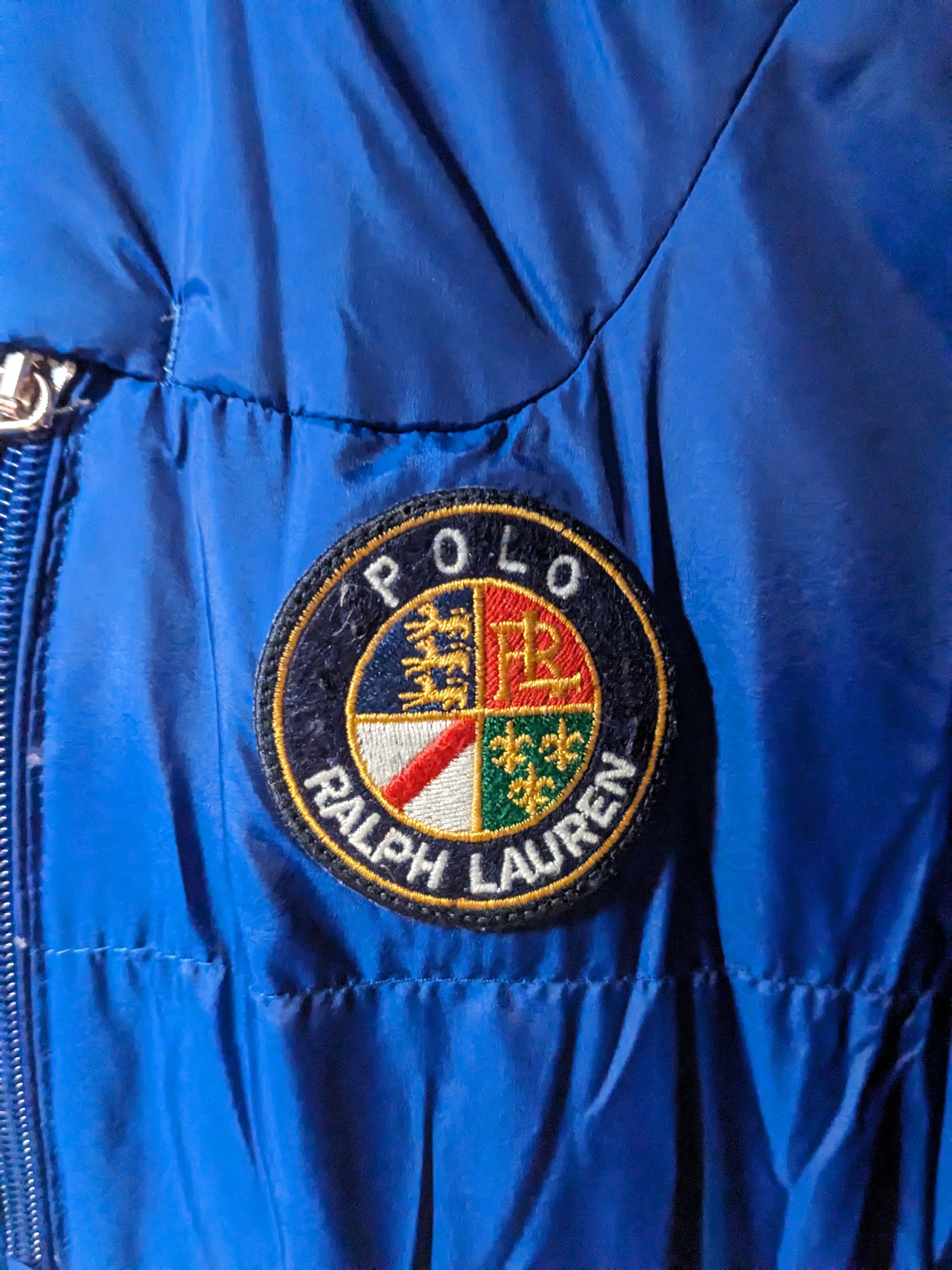 Polo Ralph Lauren × Vintage POLO Ralph Lauren USA Cookie Crest Puffer Down Jacket Size US L / EU 52-54 / 3 - 3 Thumbnail