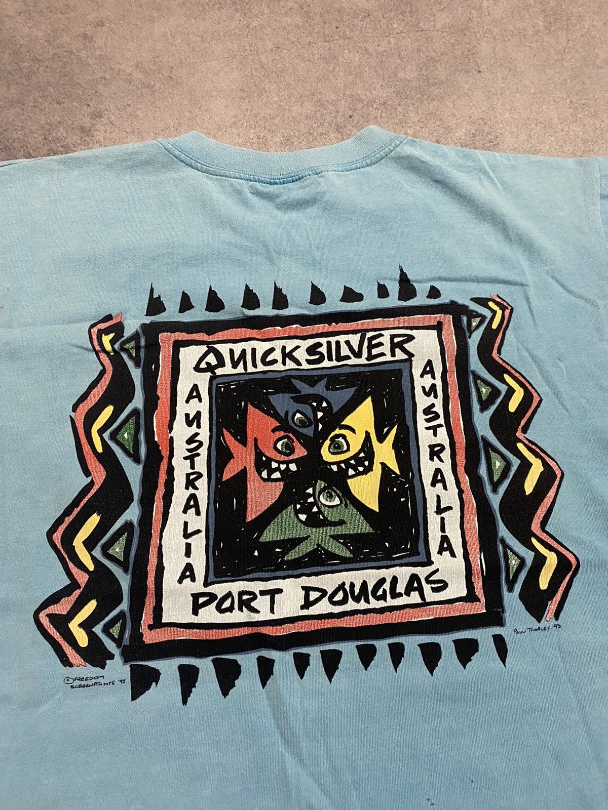 Quicksilver × Vintage Vintage Quicksilver 1993 Port Douglas Australia T Shirt Size US S / EU 44-46 / 1 - 3 Thumbnail