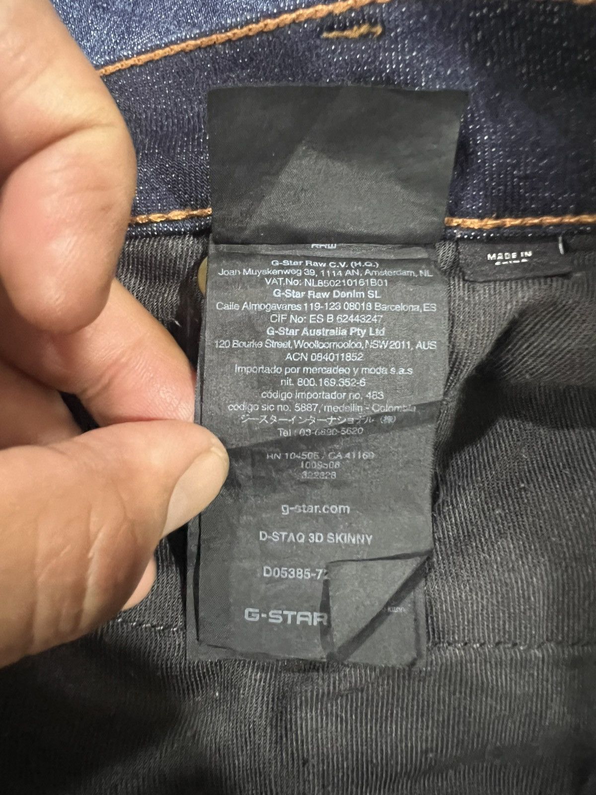 G-Star 🔥G Star Raw 3D Skinny Denim Size US 31 - 24 Thumbnail