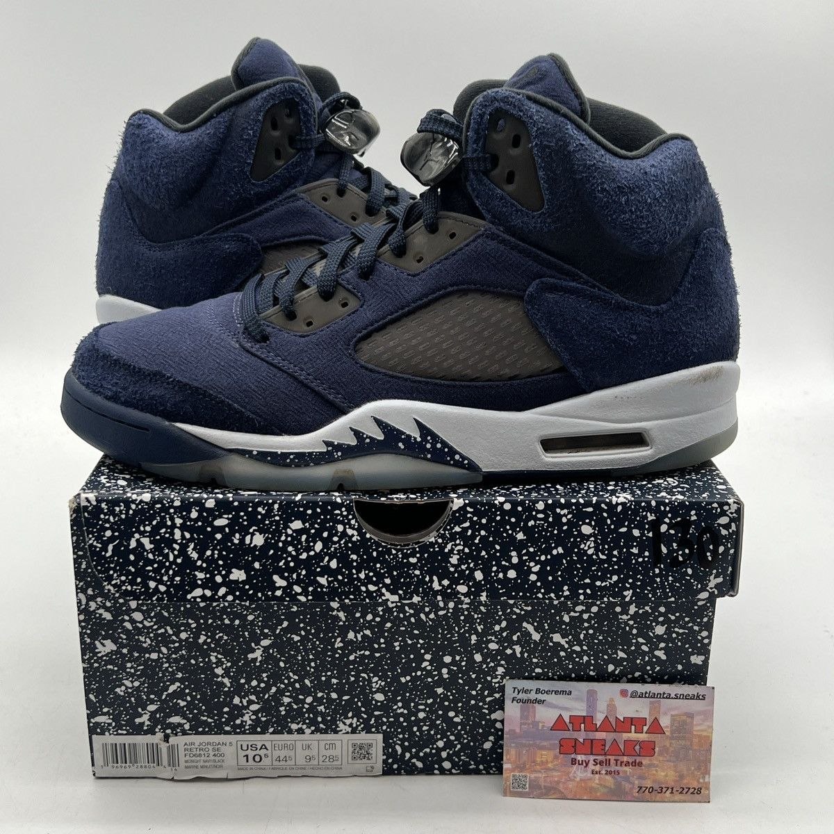 Jordan Brand Air Jordan 5 midnight navy Size US 10.5 / EU 43-44 - 1 Thumbnail