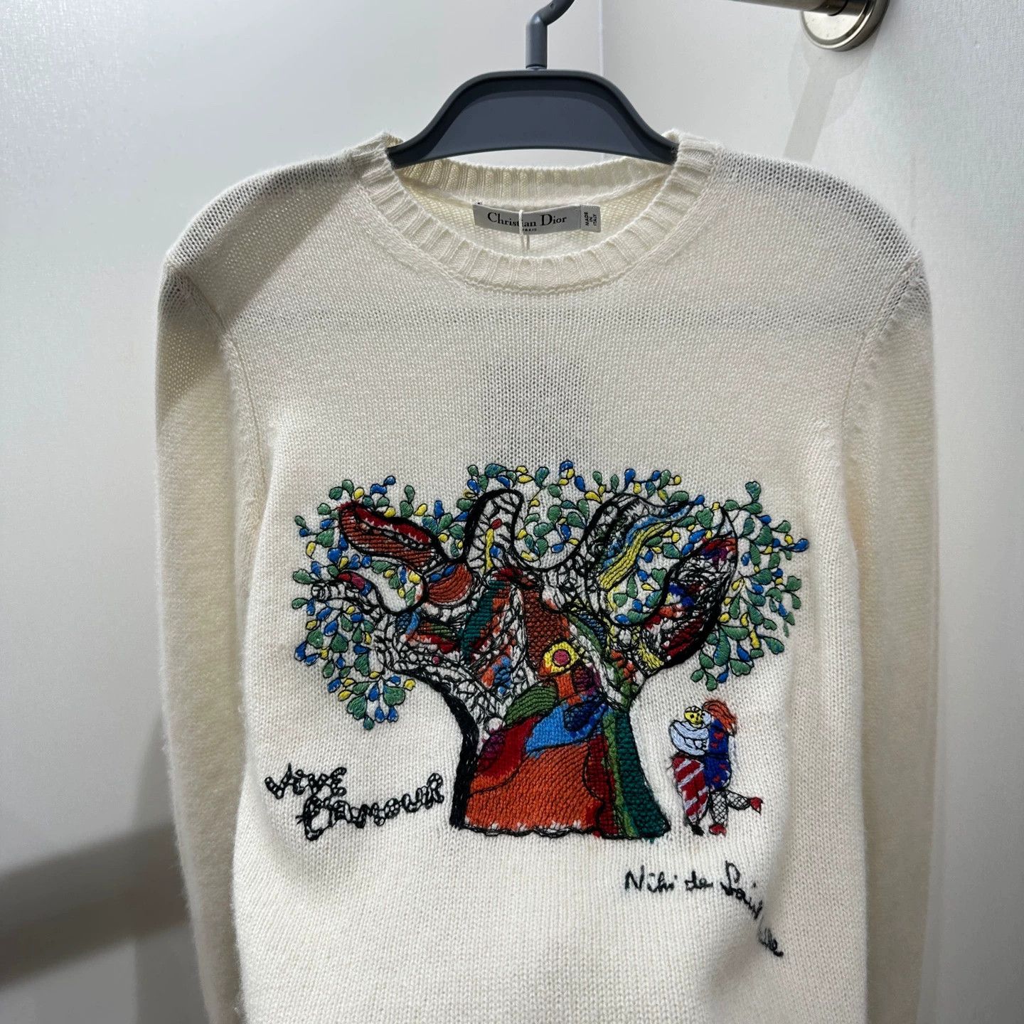Christian Dior Monsieur Dior mar556 Happy Tree Embro Cashmere Sweater 34 Size XS / US 0-2 / IT 36-38 - 6 Thumbnail