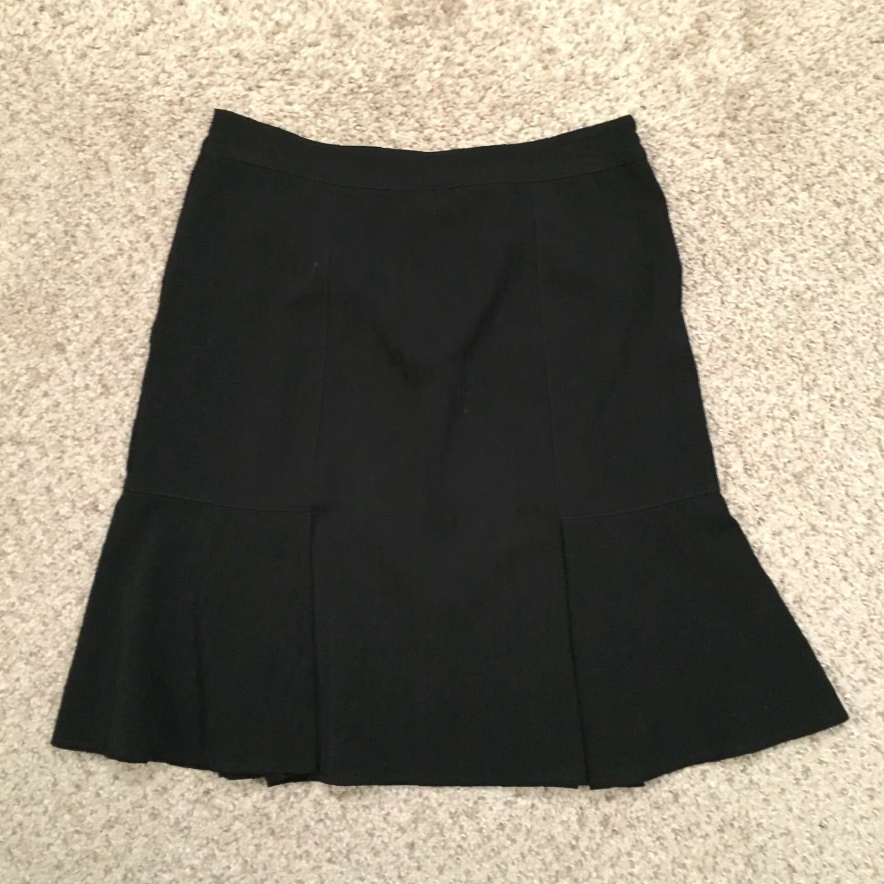 Vintage Wrapper Skirt Women Knee Length Black 7 Unlined USA Polyester Rayon Spandex Pencil Straight N/A Size 28" / US 6 / IT 42 - 3 Thumbnail