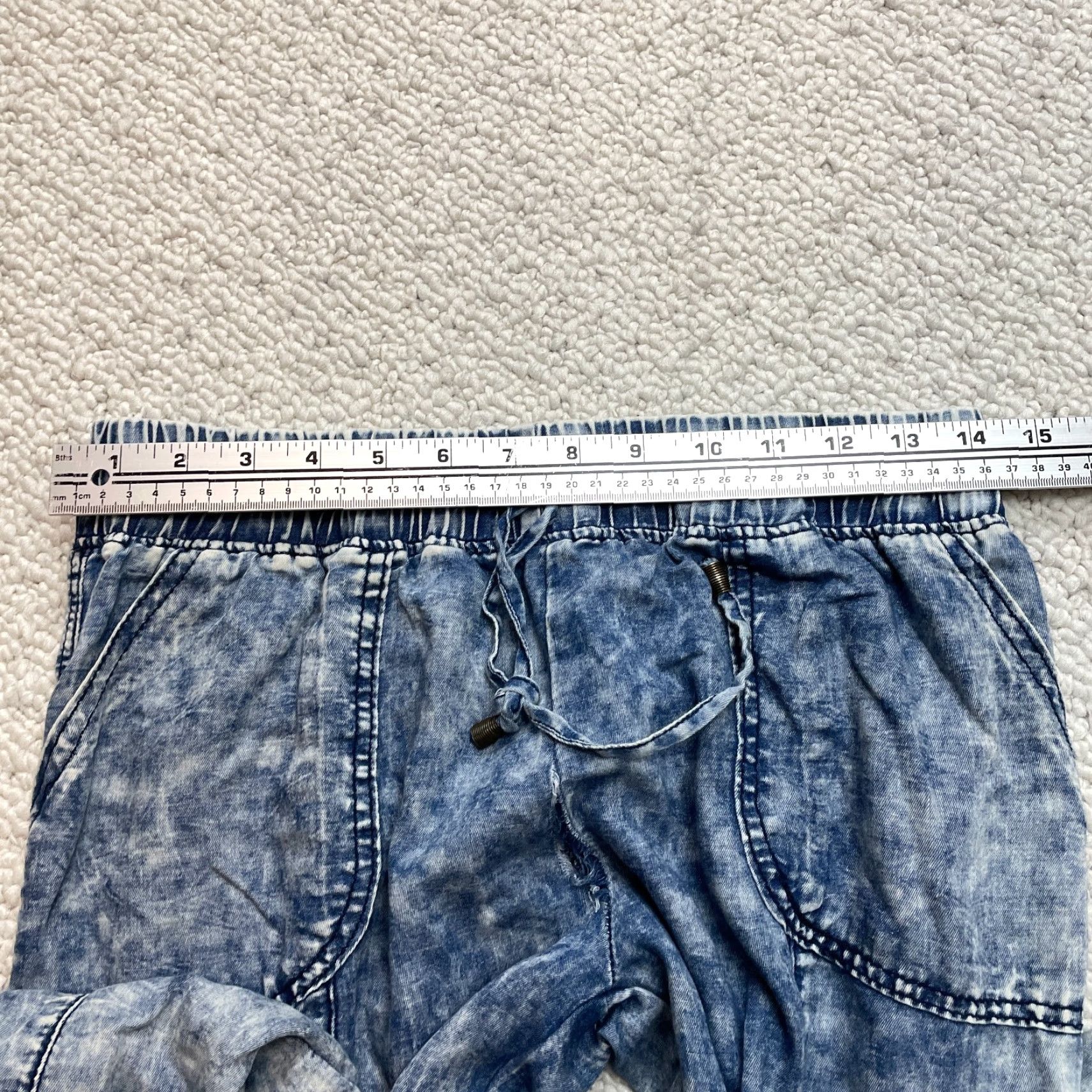 Vintage VINTAGE SpaceGirl Space Girl Jegging Pants Juniors L Blue Stretch Taper Cotton Acid Wash 28x27 Women Size 28" / US 6 / IT 42 - 7 Thumbnail