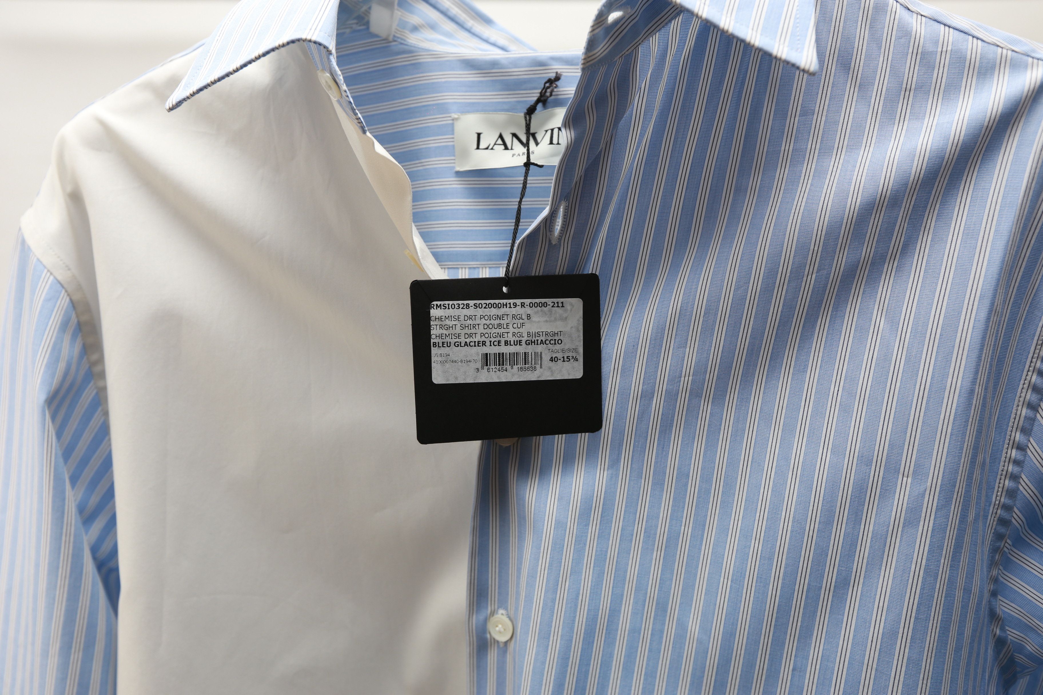 Lanvin Straight Shirt Double Cuf Size US L / EU 52-54 / 3 - 4 Thumbnail