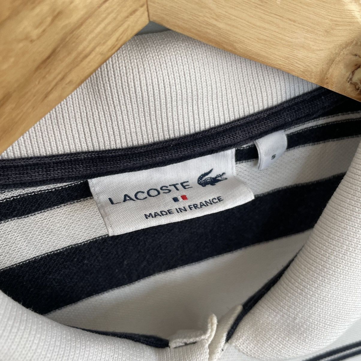 Lacoste 🇫🇷Lacoste Polo T-shirts dark crocodile made in France Size US L / EU 52-54 / 3 - 7 Thumbnail
