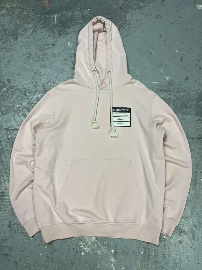 Maison Margiela SS2020 Maison Margiela Stereotype Pink Signature Hoodie Size US L / EU 52-54 / 3 - 2 Thumbnail