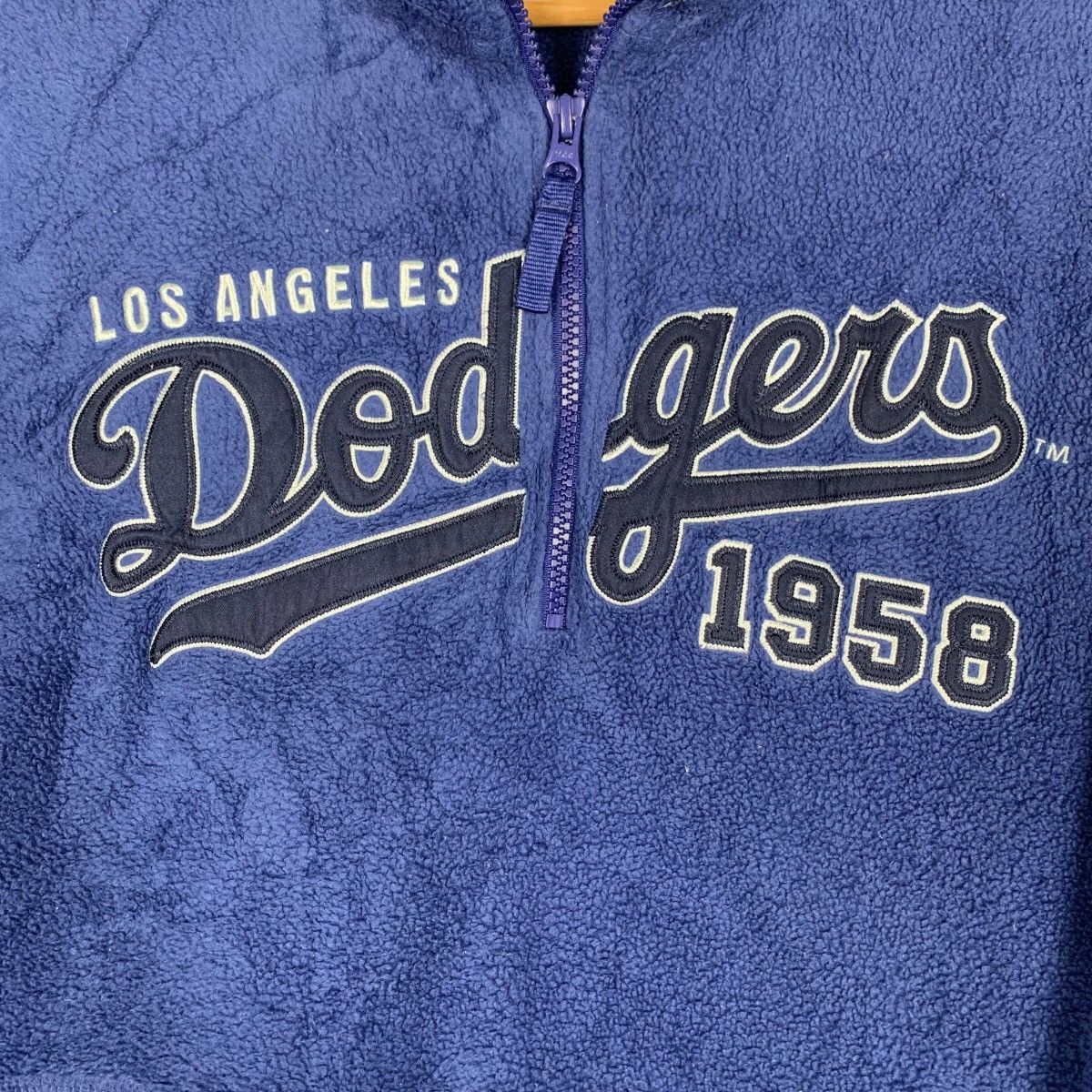 MLB MLB Los Angeles Dodgers Big Logo Half Zip Fleece #0077-C5 Size US M / EU 48-50 / 2 - 13 Thumbnail