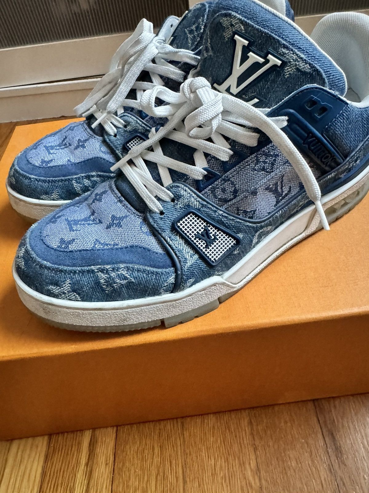 Louis Vuitton Louis Vuitton monogram denim trainers Size US 6.5 / EU 39-40 - 5 Thumbnail