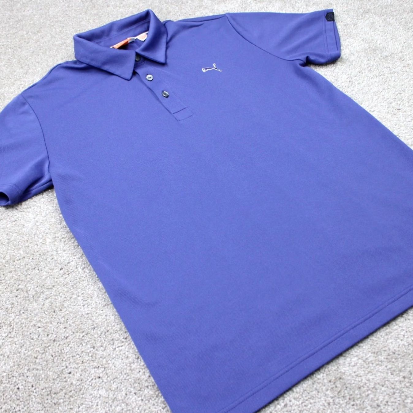 Puma Puma Polo Shirt Mens Medium Blue Short Sleeve Polo Golf Shirt Pullover Polo Short Sleeve Shirt Sports Logo Breathable Lightweight Stretch Regular Fit Size US M / EU 48-50 / 2 - 4 Thumbnail