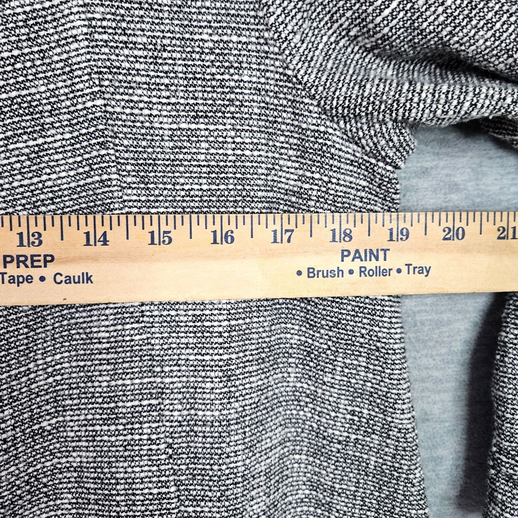 Eileen Fisher Eileen Fisher Women's Grey Cotton Tweed 3/4 Sleeve Open Front Jacket Sz S Size S / US 4 / IT 40 - 3 Thumbnail