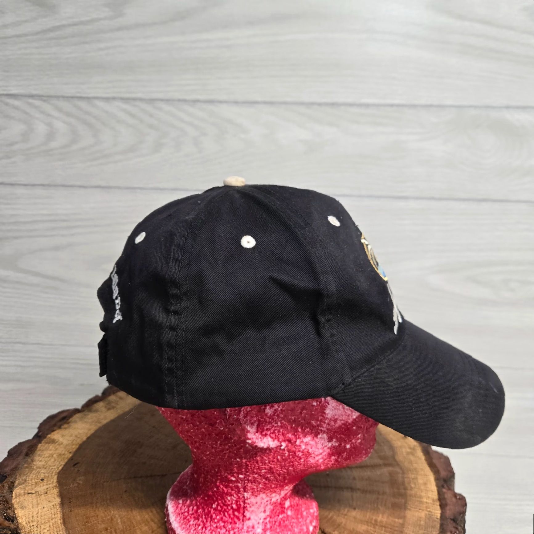 Spell VINTAGE Aruba Cap Hat Adult Adjustable Black Embroidered Island Happy 90s Theme Mens Womens Size ONE SIZE - 4 Thumbnail