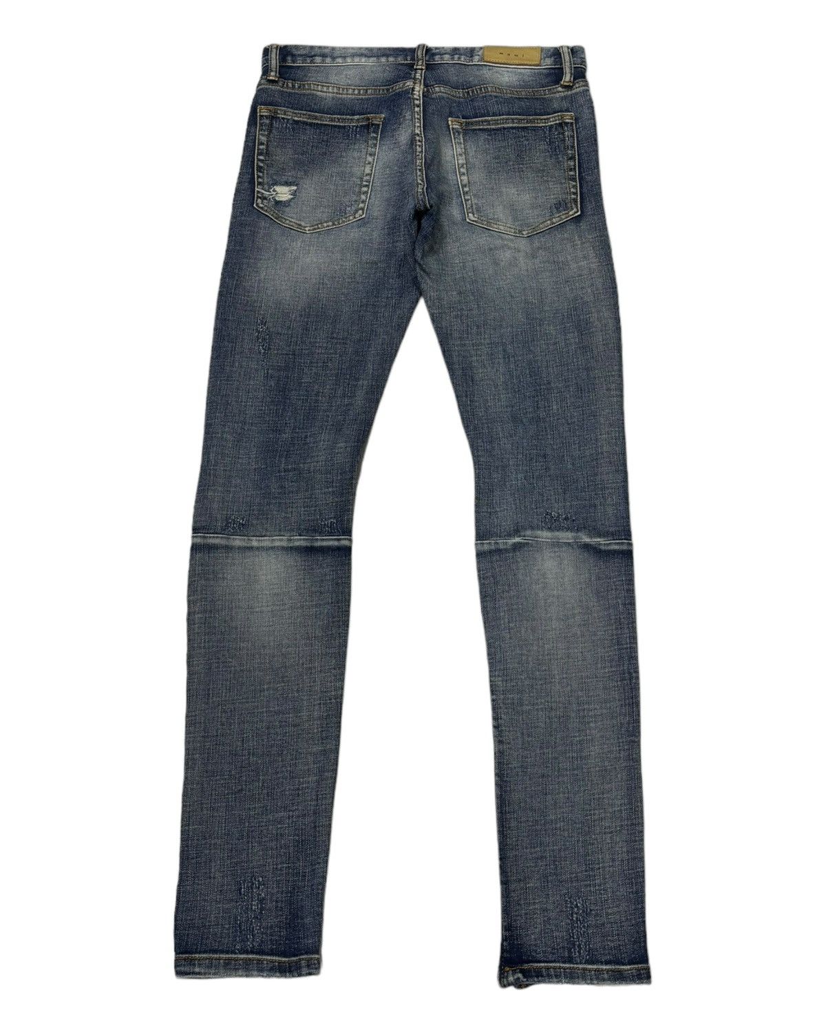 MNML AMIRI Style Biker Pants MNML Distressed Denim Jeans Size US 32 / EU 48 - 3 Thumbnail