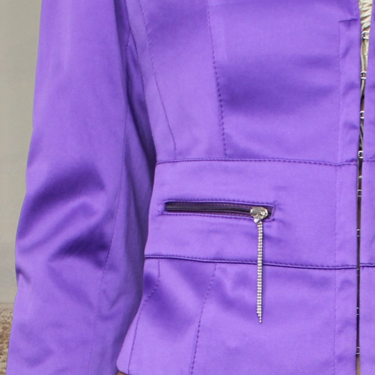 Other 🪻PURPLE SATIN BLAZER🪻 Size S / US 4 / IT 40 - 4 Thumbnail