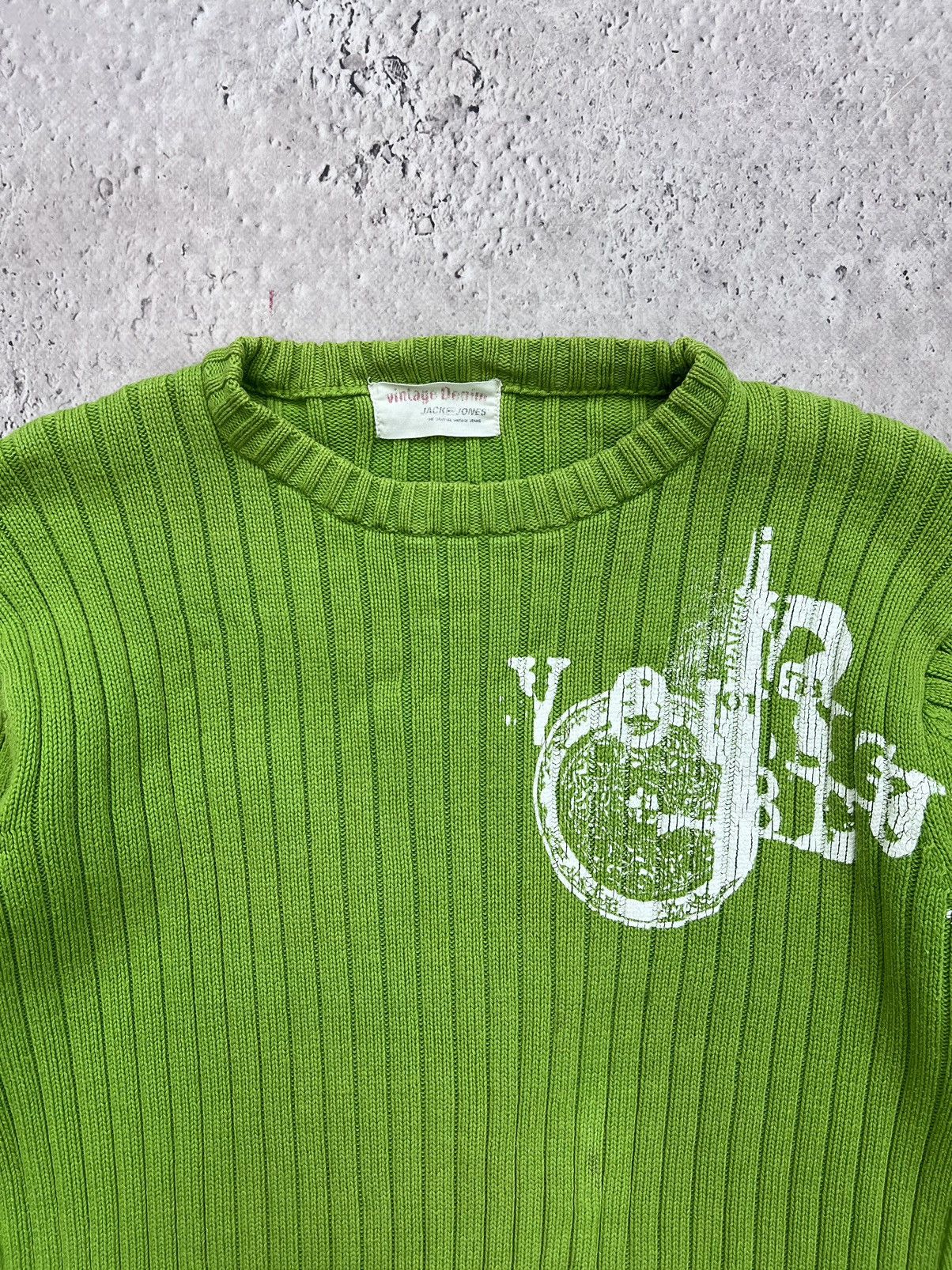20471120 × Seditionaries VINTAGE Y2K Seditionaries Knitted Print 777 Stylish Sweater Size US M / EU 48-50 / 2 - 4 Thumbnail
