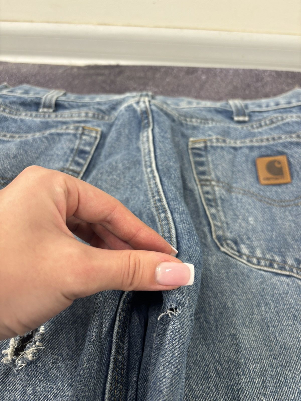 Carhartt Vintage Carhartt Y2K Relaxed Fit American Work Denim Jeans Size US 33 - 7 Thumbnail