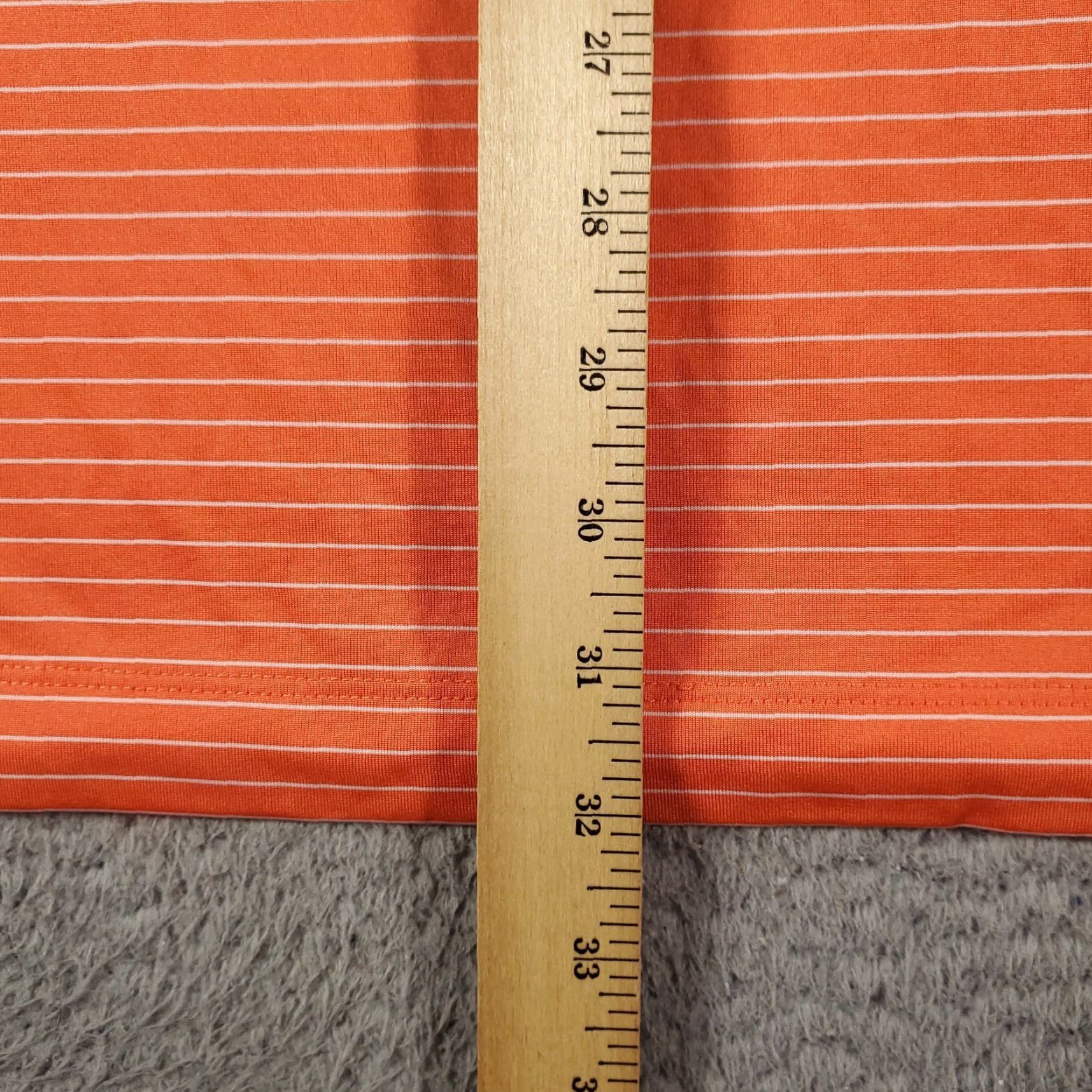 Nike Nike Polo Shirt Mens 2XL Orange Striped Golf Polo Shirt Nike Golf Casual Short Sleeve Shirt Mens Orange Striped Polo Size US XXL / EU 58 / 5 - 7 Thumbnail