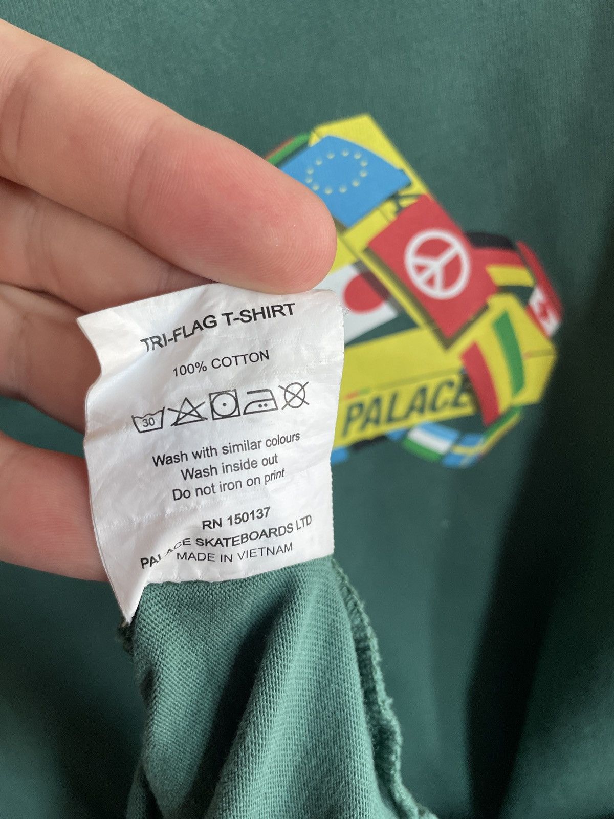 Designer × Palace Palace Forest Green International Tri-ferg Tri-flag Tee Size US L / EU 52-54 / 3 - 5 Thumbnail