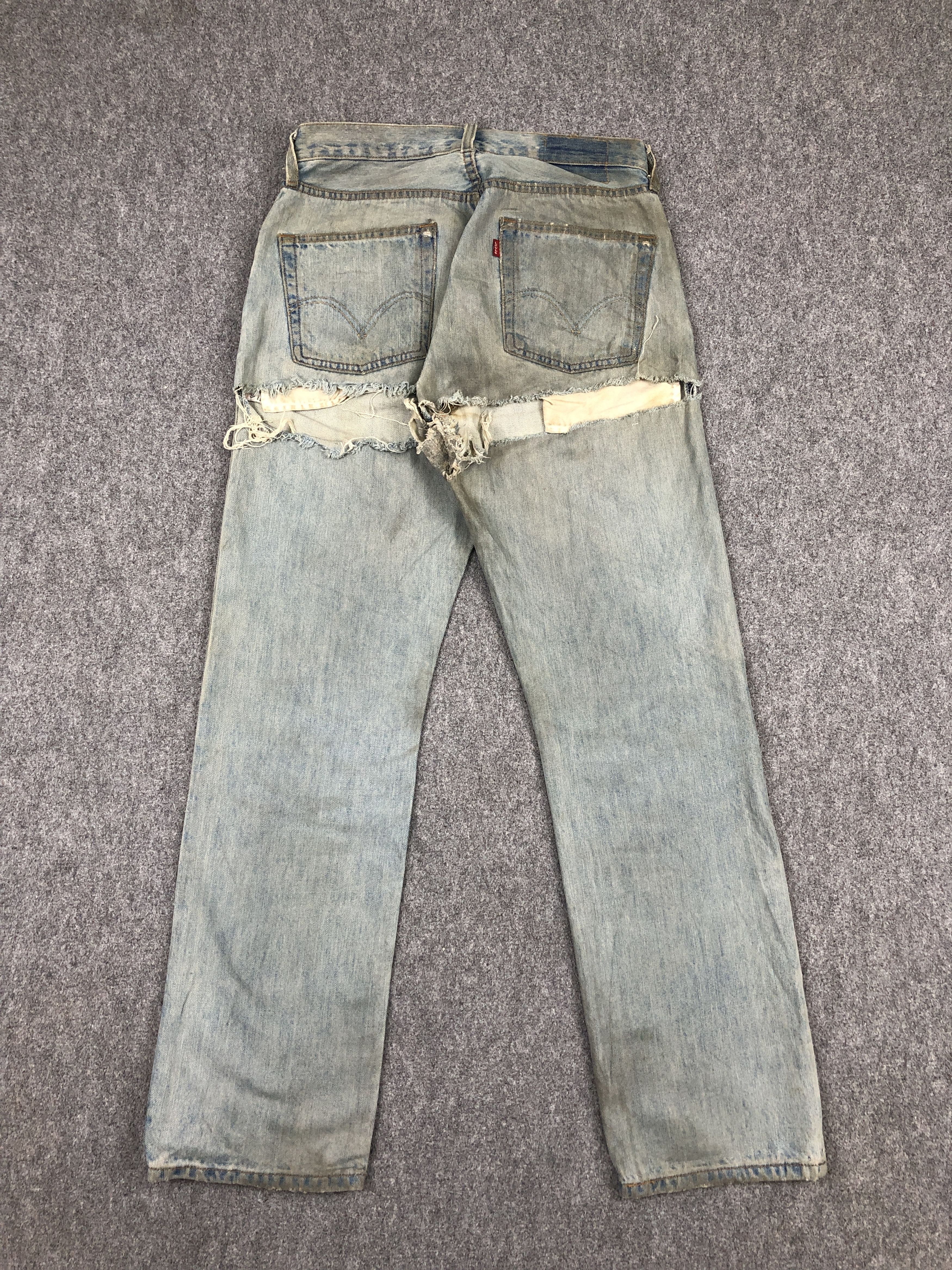 Levi's Distressed Vintage Levis 501 Dirty Jeans DP2350 Size US 30 / EU 46 - 3 Thumbnail