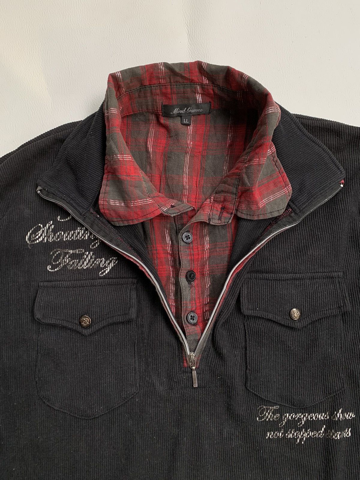 In The Attic Japanese Mind games Poem Mesh Shirt lgb styled Size US L / EU 52-54 / 3 - 6 Thumbnail