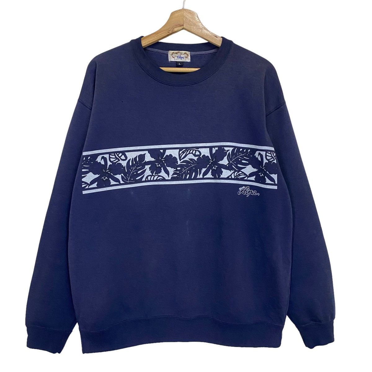 Billabong × Quiksilver Vintage 90s Aipa Surfboards Flora Crewneck Sweatshirt Size US M / EU 48-50 / 2 - 1 Thumbnail