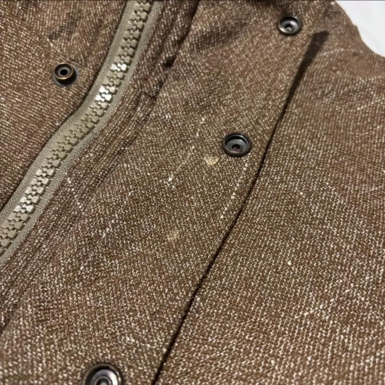 Vintage Vintage 90s Brown Boxy Zip-Up Jacket Size US L / EU 52-54 / 3 - 9 Thumbnail
