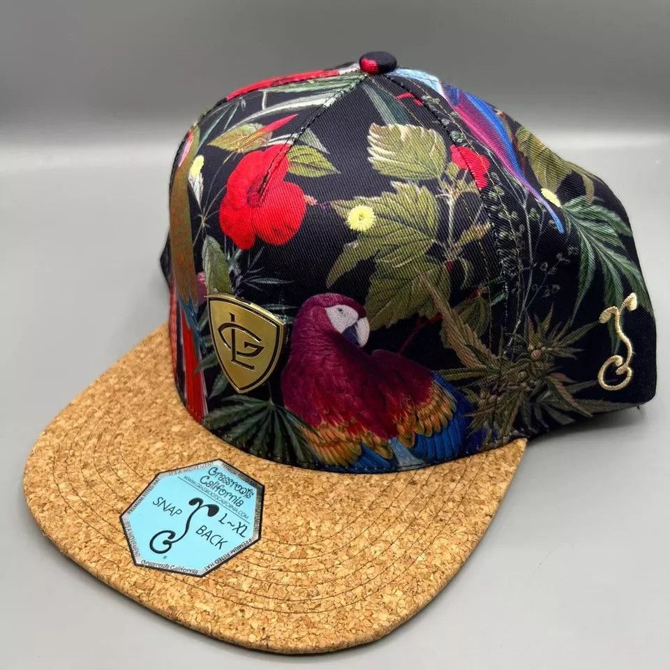 Grassroots California Greg Lutzka Hat Men L-XL Hawaiian Skate Grassroots Snap Back Size ONE SIZE - 2 Thumbnail
