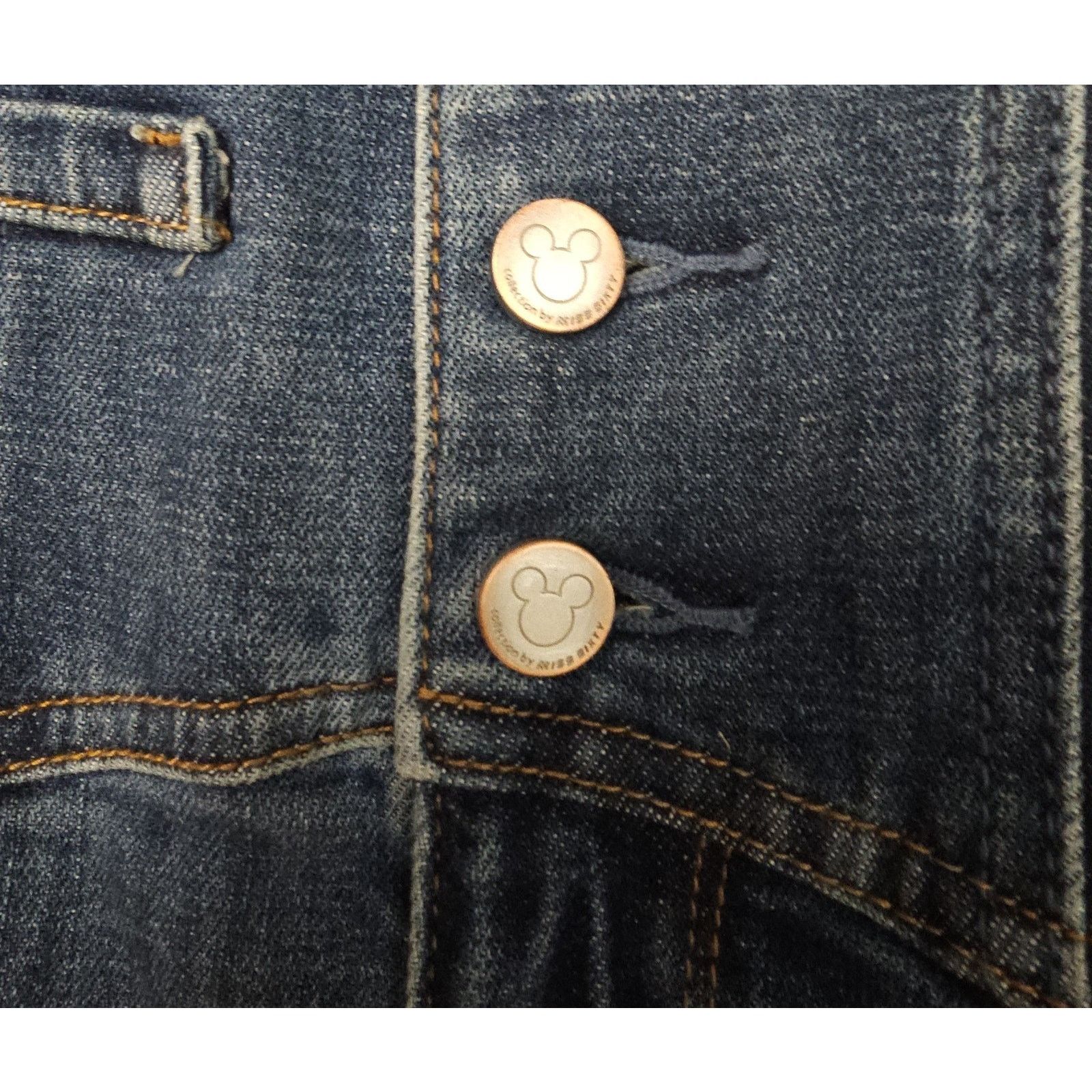 Miss Sixty Miss Sixty Y2K Disney Mickey Mouse Logo Embroidered Denim Size 24" / US 00 / IT 34 - 6 Thumbnail