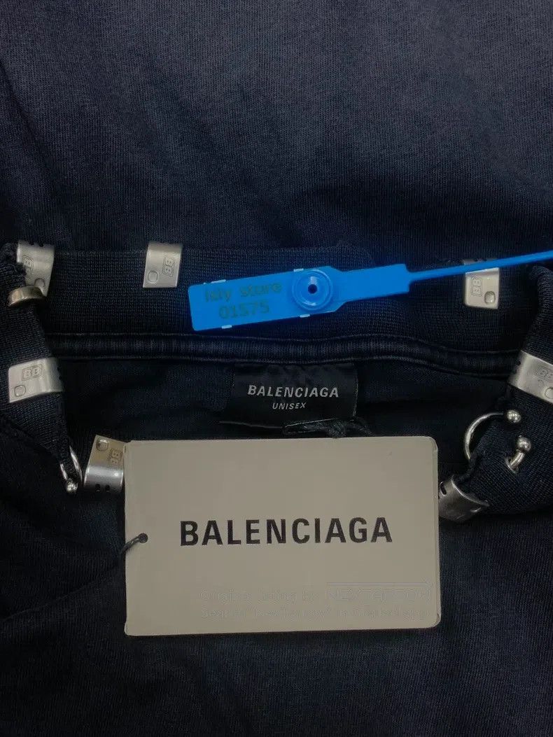 Balenciaga Balenciaga Studded Distressed Short Sleeve Size US M / EU 48-50 / 2 - 4 Thumbnail
