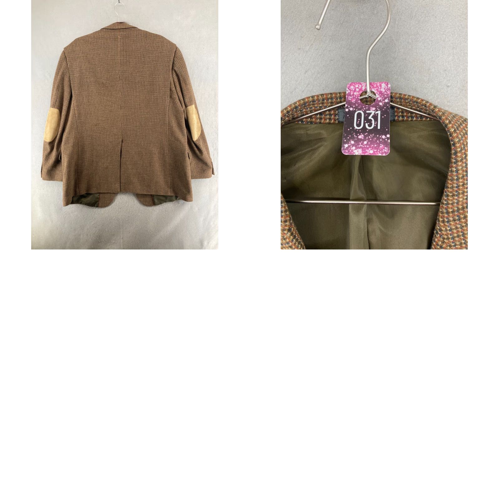 Vintage VINTAGE La Crosse Sport Coat 46L Brown Tweed Herringbone Long Single-Breasted Mens 4-Button Notch Lapel Size US S / EU 44-46 / 1 - 9 Thumbnail