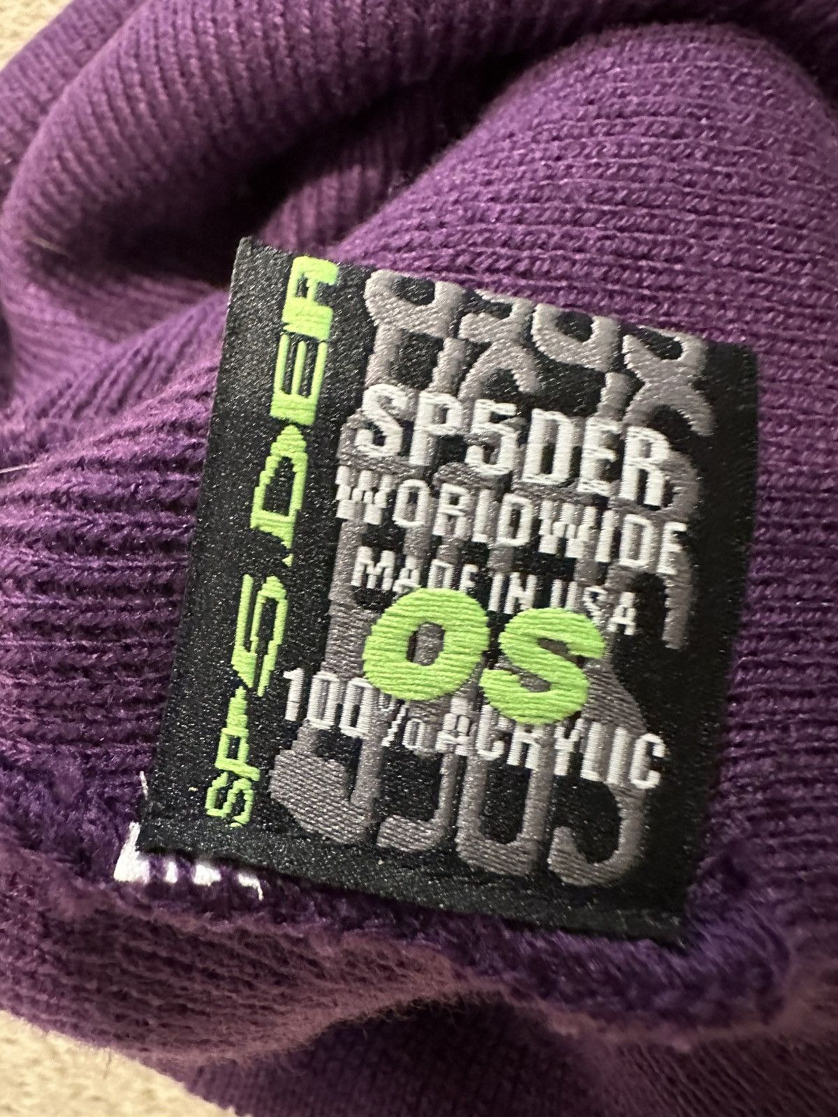Sp5der Spider Worldwide Rhinestone Beanie Size ONE SIZE - 4 Thumbnail