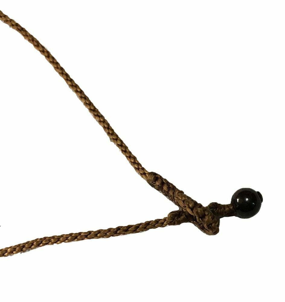 Designer New Brown Waxed Nylon Necklace Size ONE SIZE - 3 Thumbnail