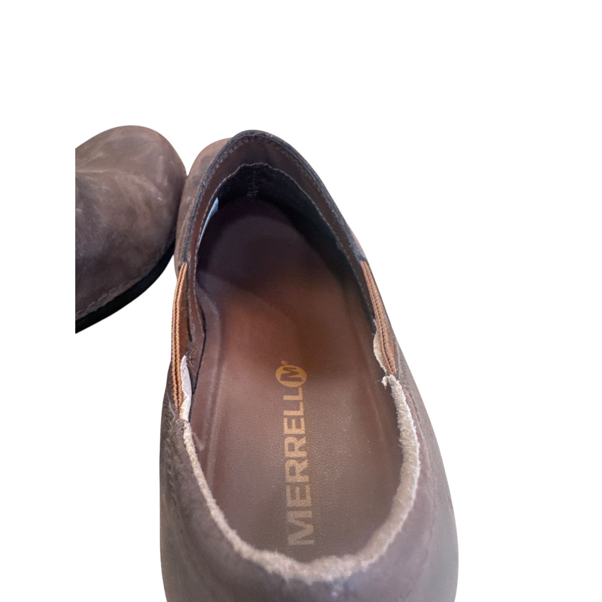 Merrell Merrell Womens Brown Leather Clogs Shoes Size 9.5 SKU 8243 Size US 9.5 / IT 39.5 - 12 Thumbnail