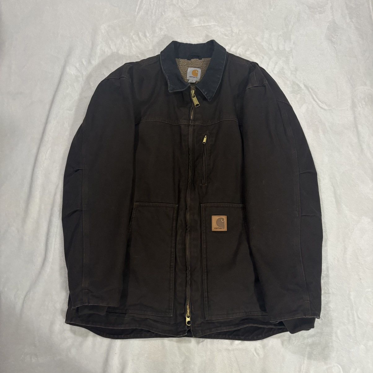 Carhartt Vintage Carhartt Sherpa-Lined Ridge Jacket C61 DKB Medium Size US M / EU 48-50 / 2 - 1 Thumbnail