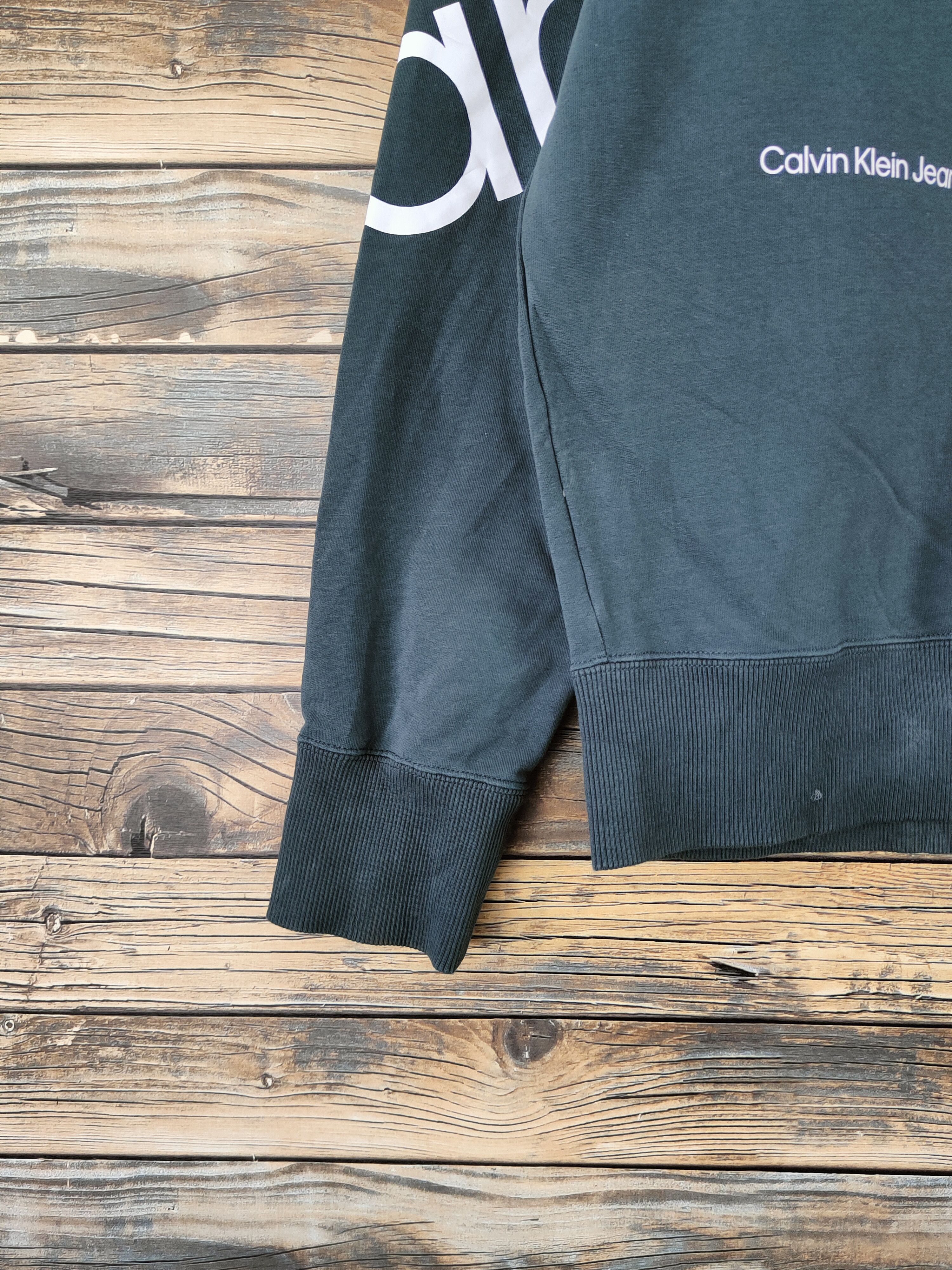 Calvin Klein SUPER BIG LOGO Calvin Klein Jeans Emerald Sweatshirt Size US L / EU 52-54 / 3 - 4 Thumbnail