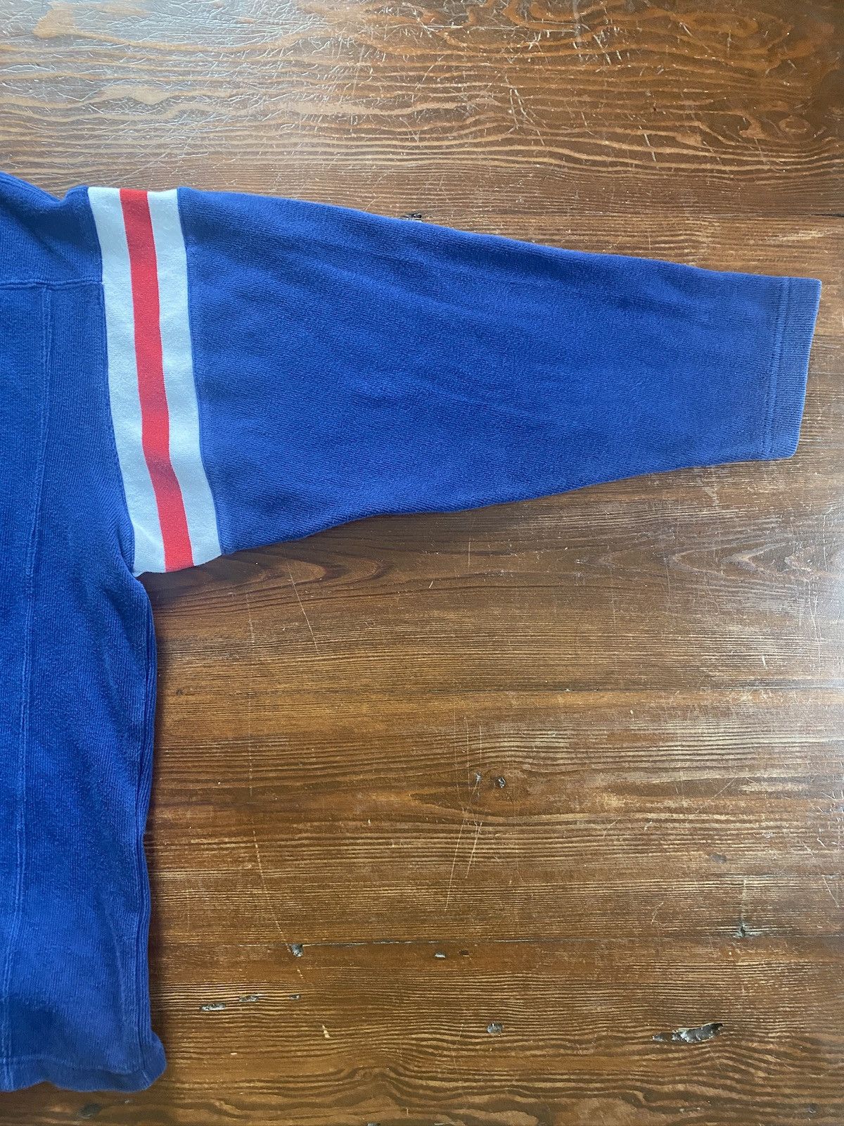 NHL Vintage 90’s New York Rangers Blue Line Ribbed Sweatshirt Size US XL / EU 56 / 4 - 10 Thumbnail