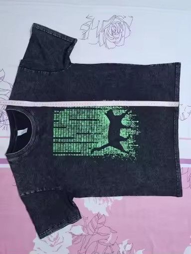 Japanese Brand Vintage Wash Matrix Cat Tee Size US XL / EU 56 / 4 - 3 Thumbnail