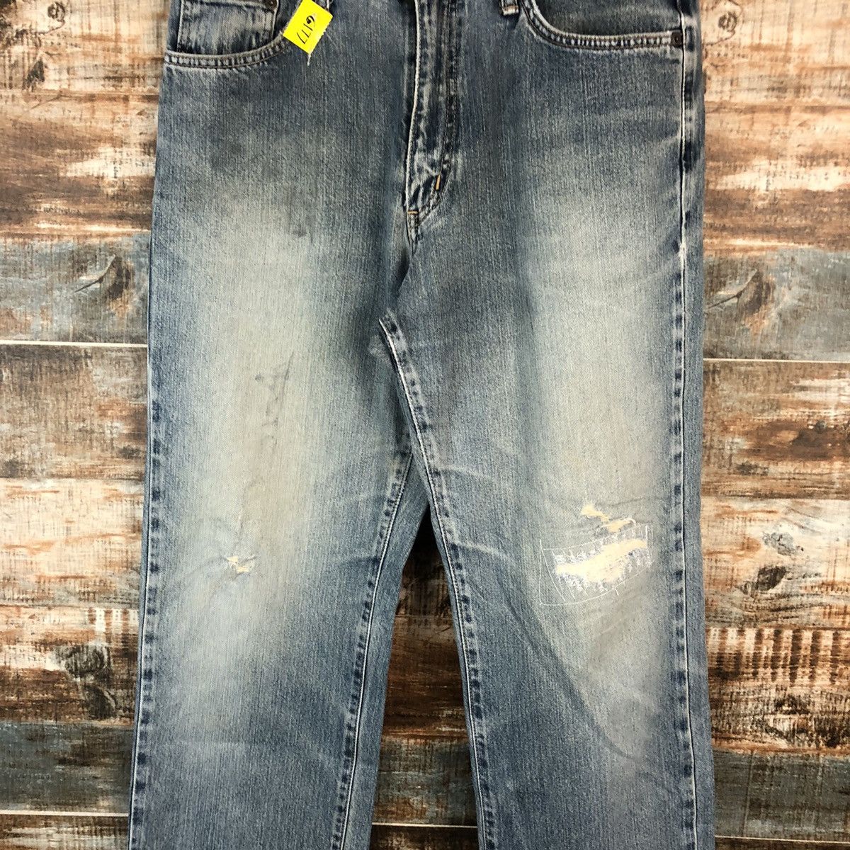 Edwin DL Edwin 604 Blue Distressed Denim Pants #C177 Size US 31 - 5 Thumbnail