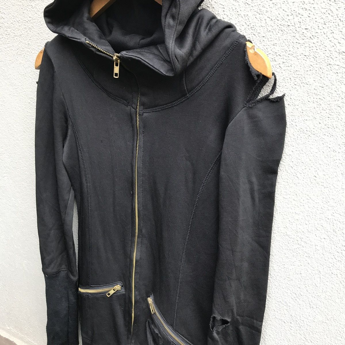 Lip Service LIP SERVICE distressed design hoodie rare Size S / US 4 / IT 40 - 2 Thumbnail