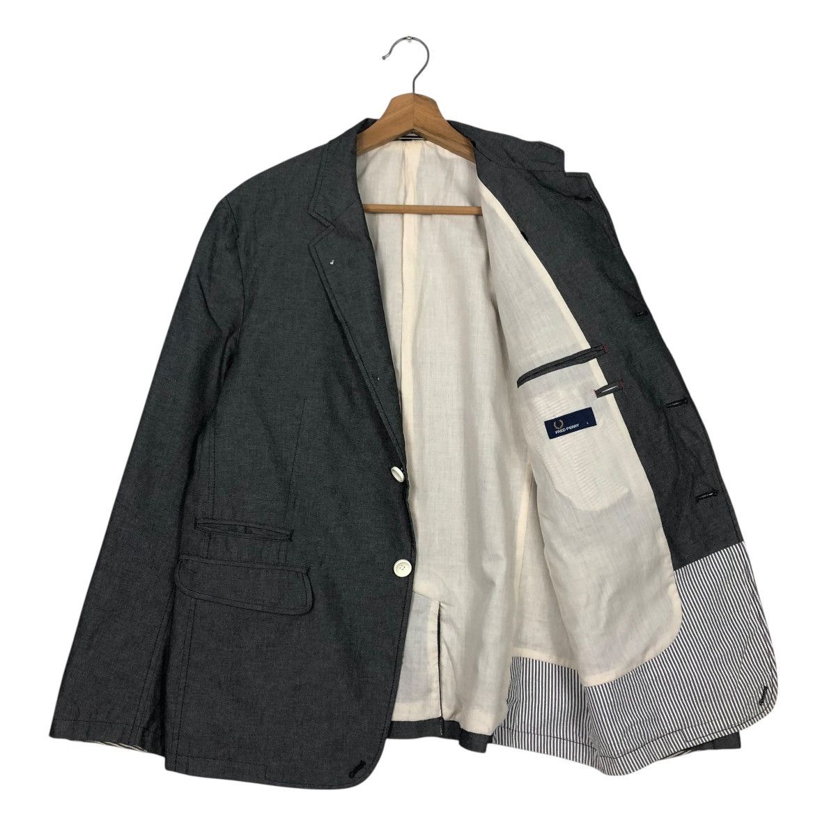Fred Perry 🔥VINTAGE BUTTON JACKET FRED PERRY ISSEY MIYAKE Size US L / EU 52-54 / 3 - 13 Thumbnail
