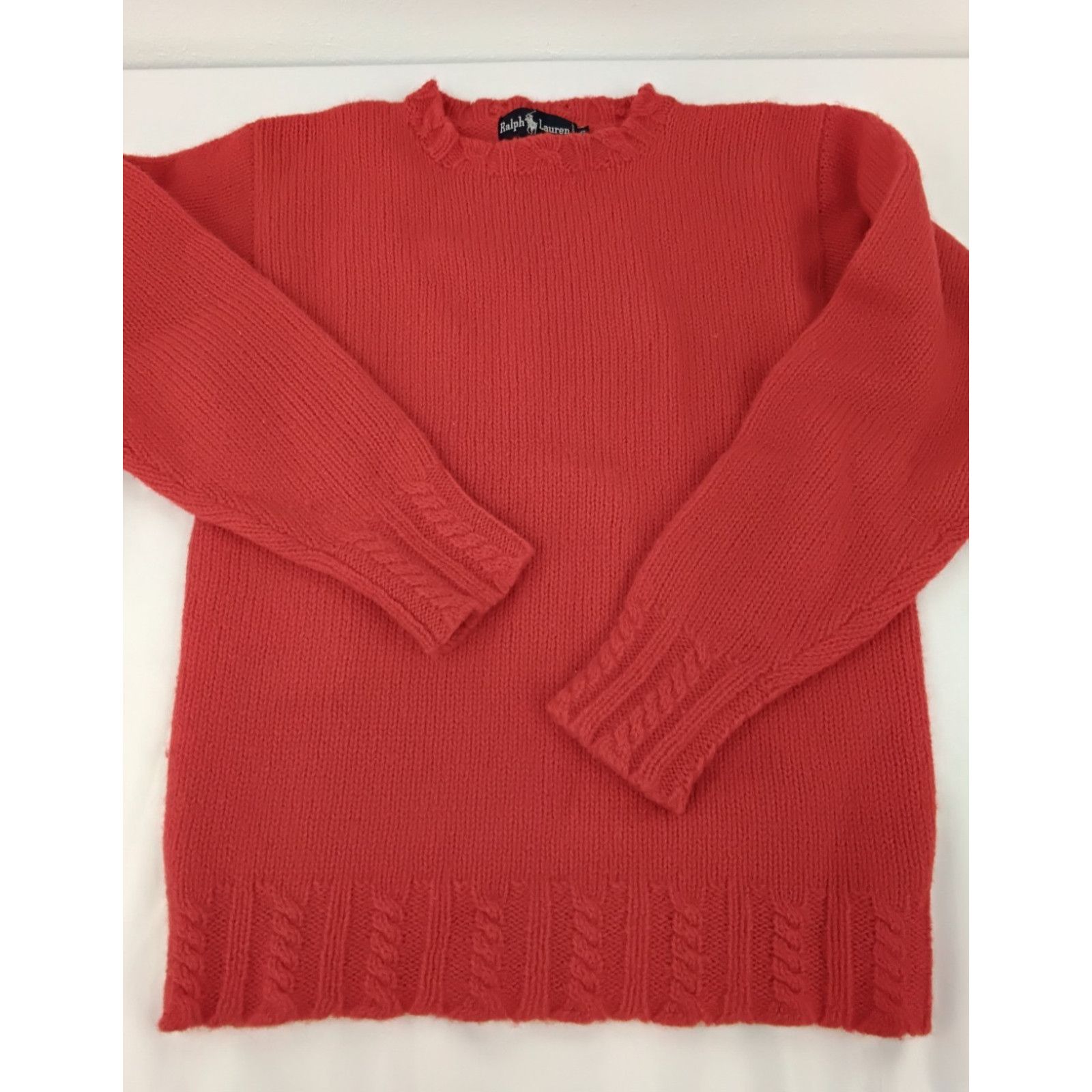 Lauren Ralph Lauren Ralph Lauren Sweater Women's S Red 100% Wool Vintage 1990's Size S / US 4 / IT 40 - 5 Thumbnail