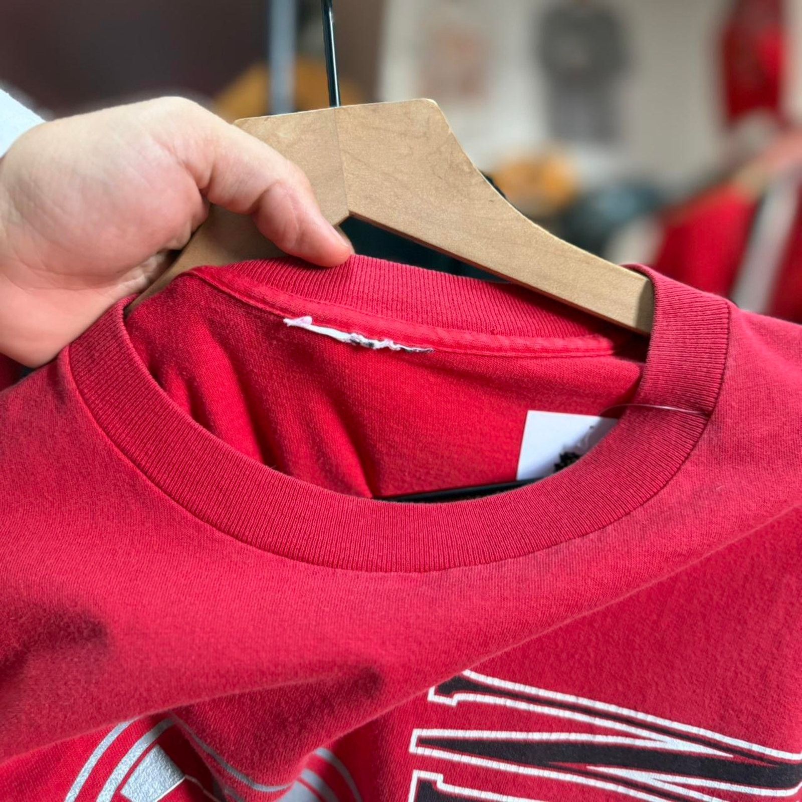 Vintage Vintage 90s Nebraska Huskers Football T-Shirt Size US XL / EU 56 / 4 - 7 Thumbnail