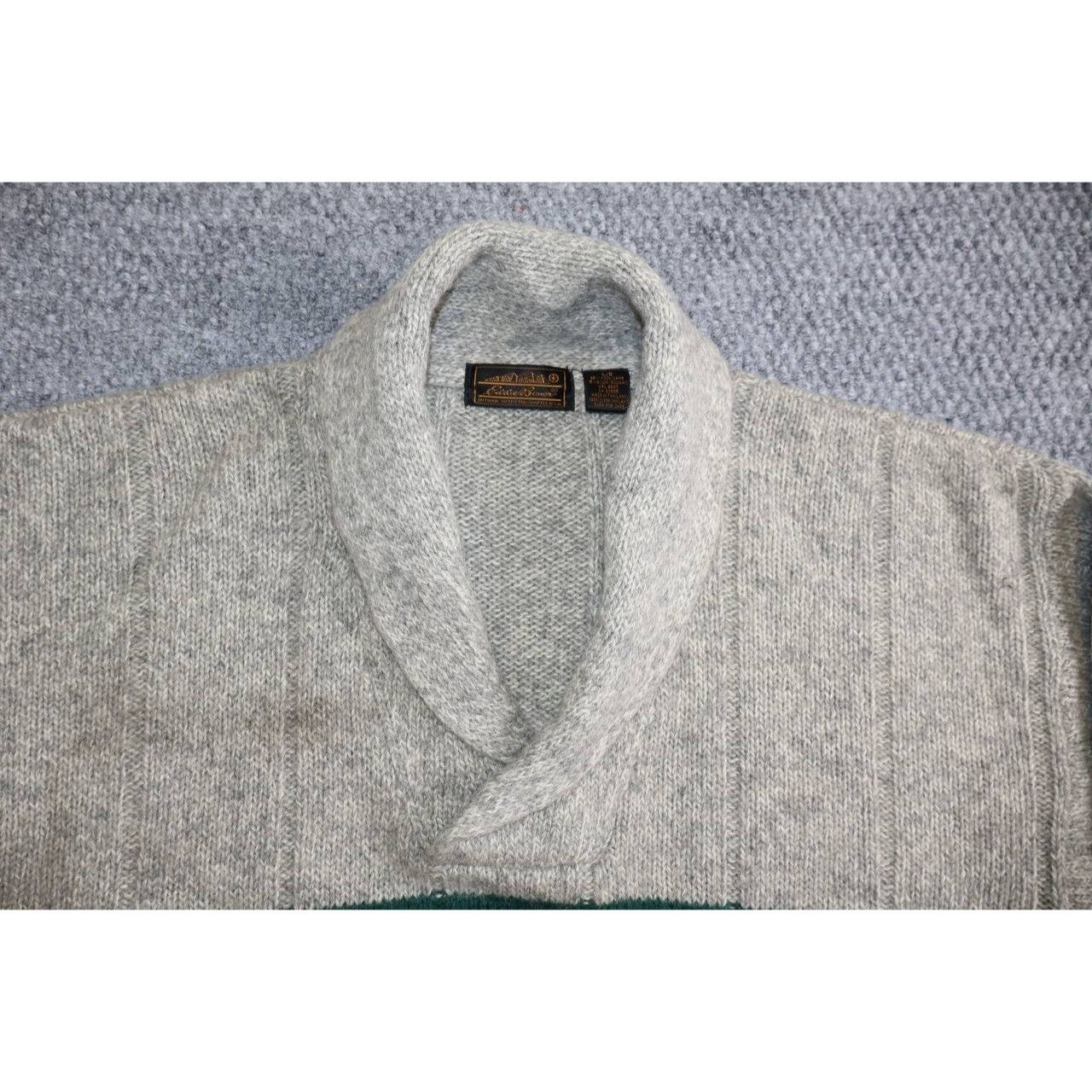 Eddie Bauer Vintage 1990s Eddie Bauer Mens Striped Wool Cowl Neck Size US L / EU 52-54 / 3 - 4 Thumbnail