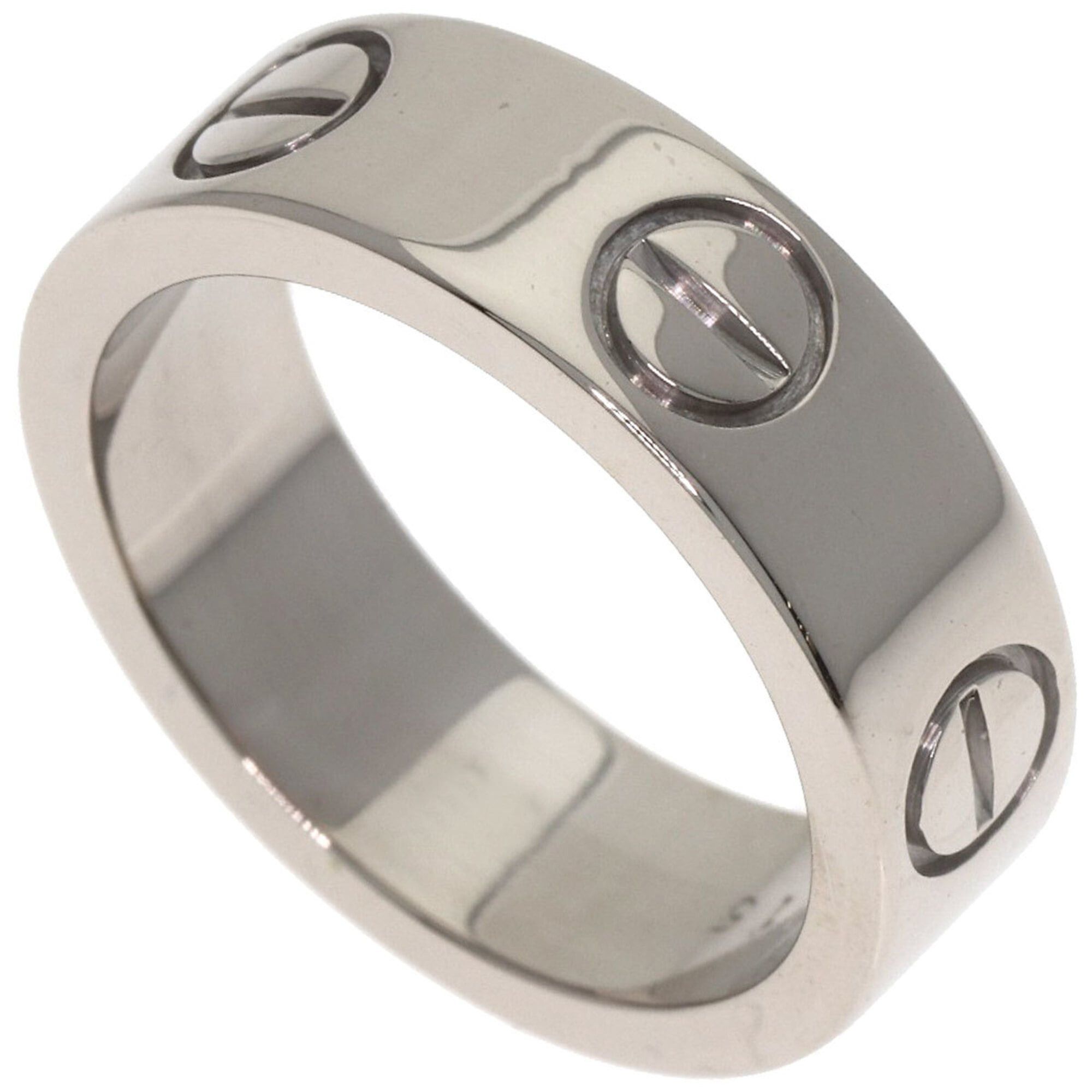 Cartier Cartier Love Ring #48, 18K White Gold, Women's Ring, CARTIER Size ONE SIZE - 1 Thumbnail