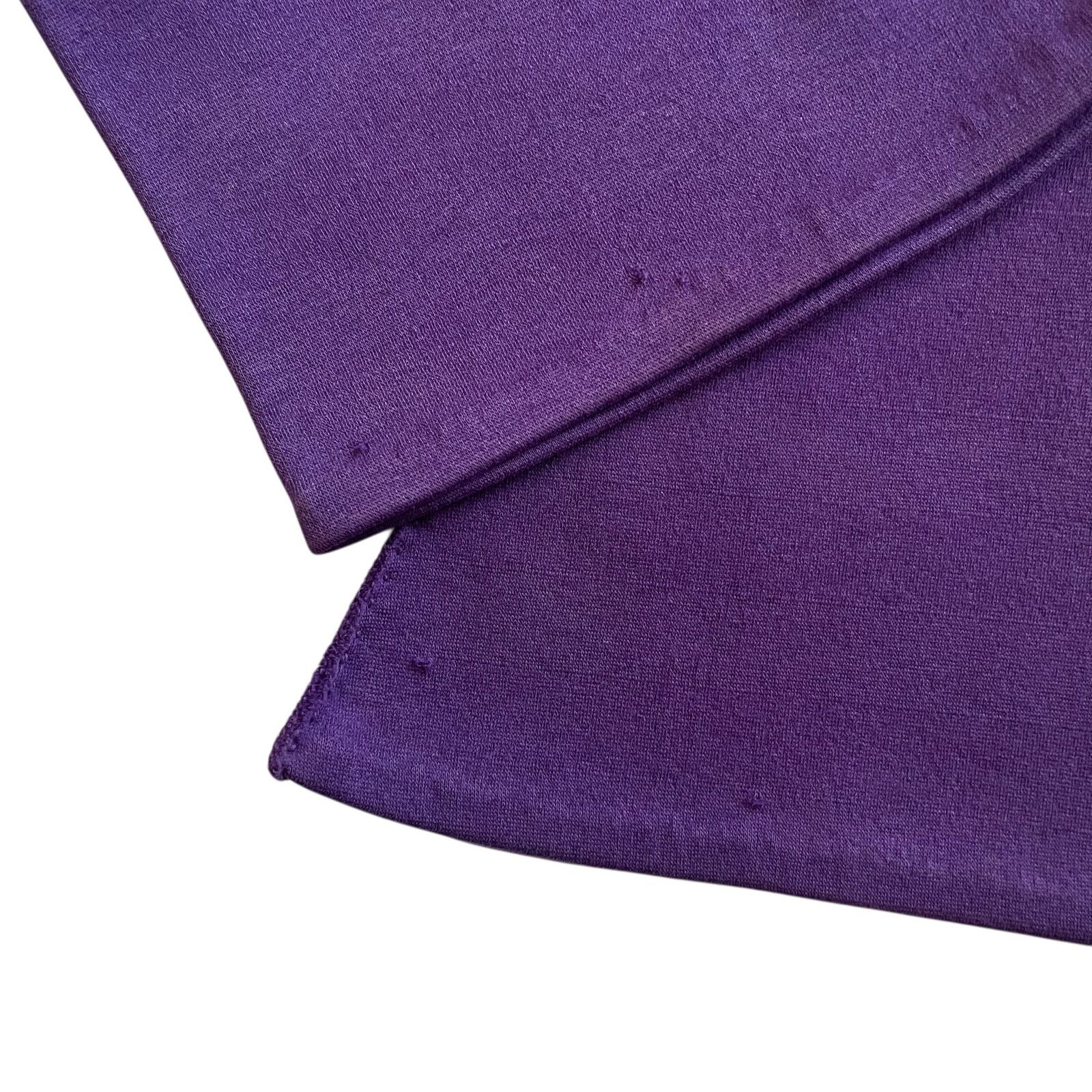 Vintage Vintage Purple Fabric Lower Forearm Evening Gloves Sz 6.5-7 Size ONE SIZE - 6 Thumbnail