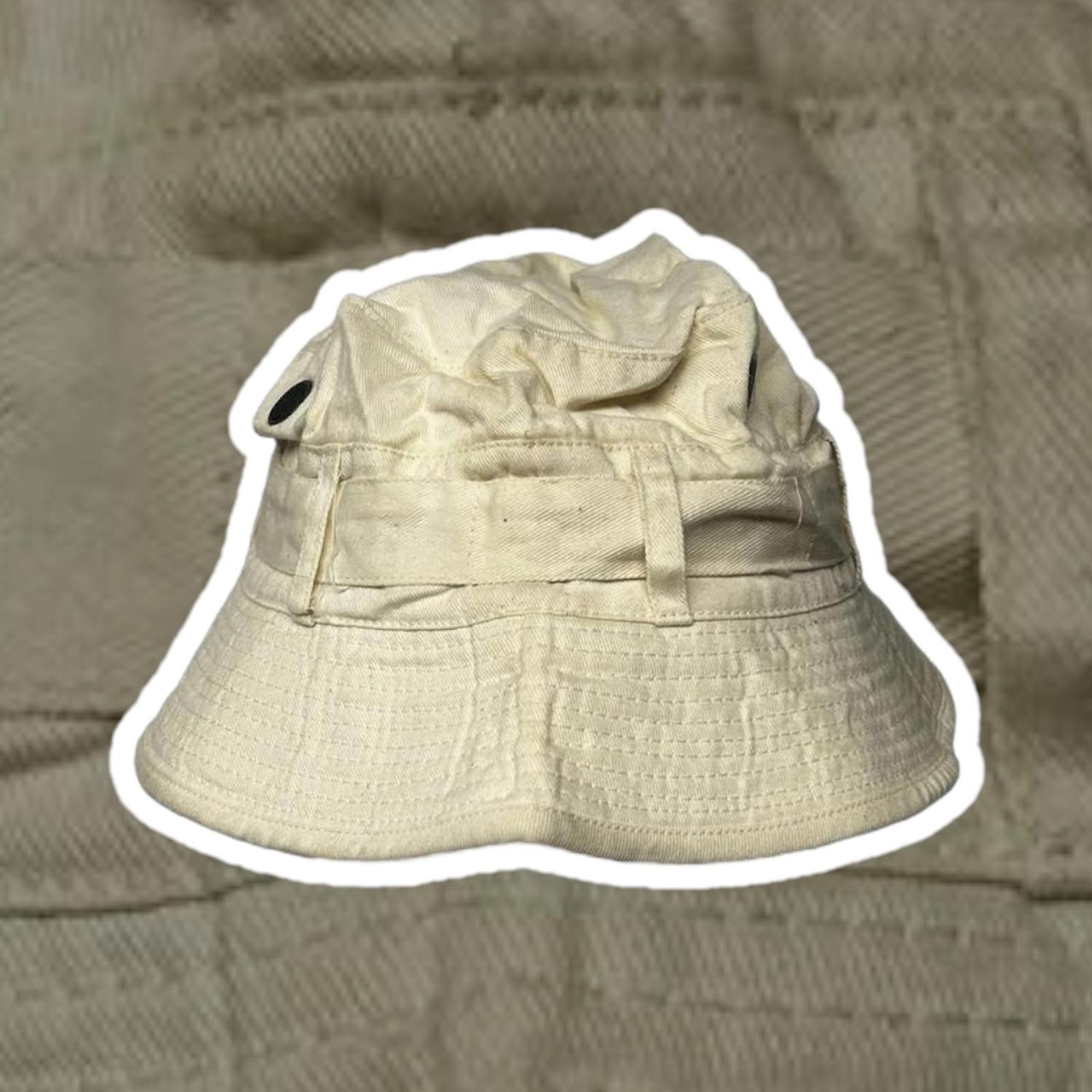 Designer Stylish Cream Bucket Hat Size ONE SIZE - 1 Thumbnail