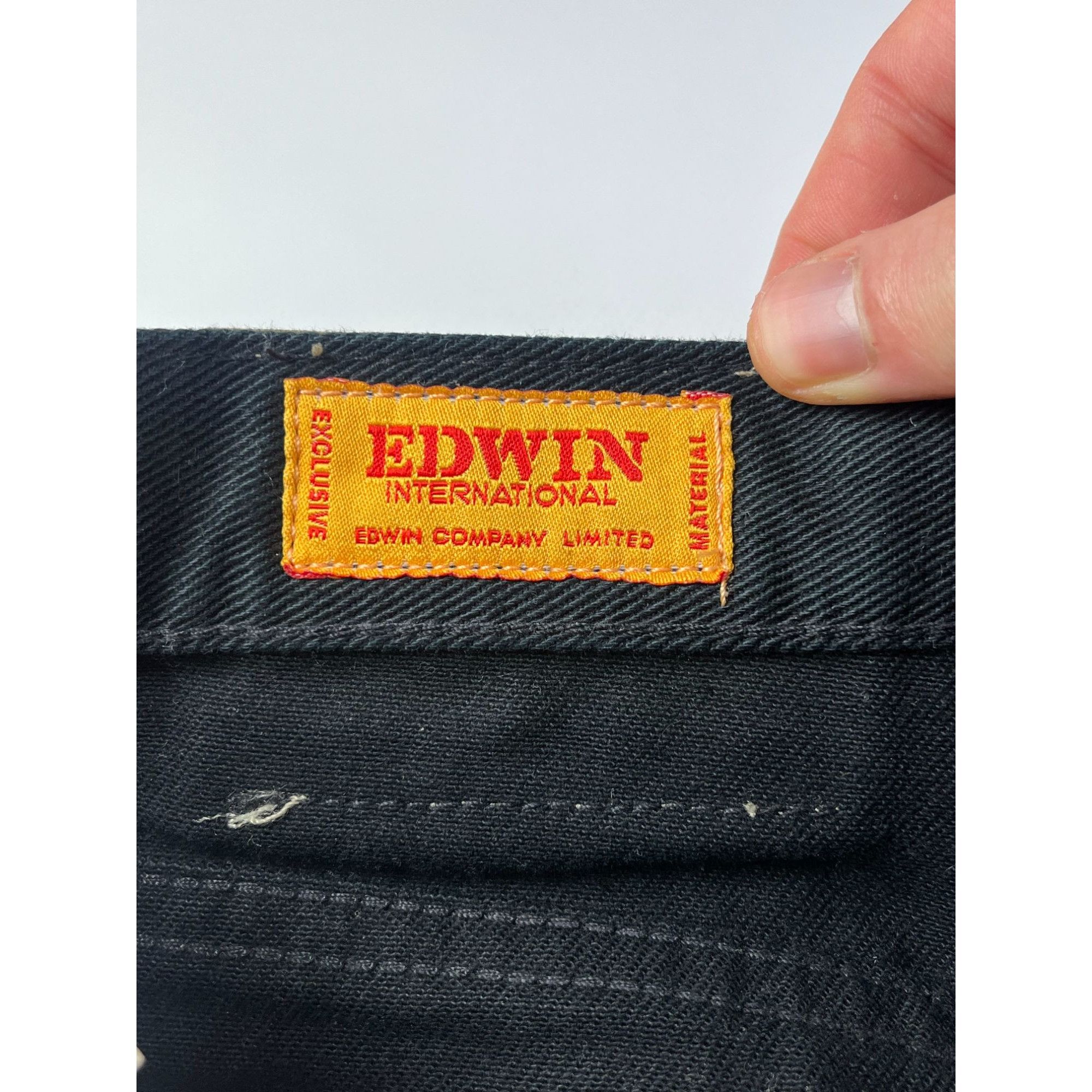 Edwin × Japanese Brand × Vintage Edwin Made In Japan Baggy Denim Jeans Size US 33 - 5 Thumbnail
