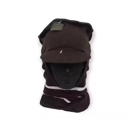 Japanese Brand Japanese Brand Ace Balaclava Stripe Design Beanie Hat Size ONE SIZE - 2 Thumbnail